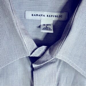 Banana Republic Men’s Dress Short Sz Lg 16-16.5